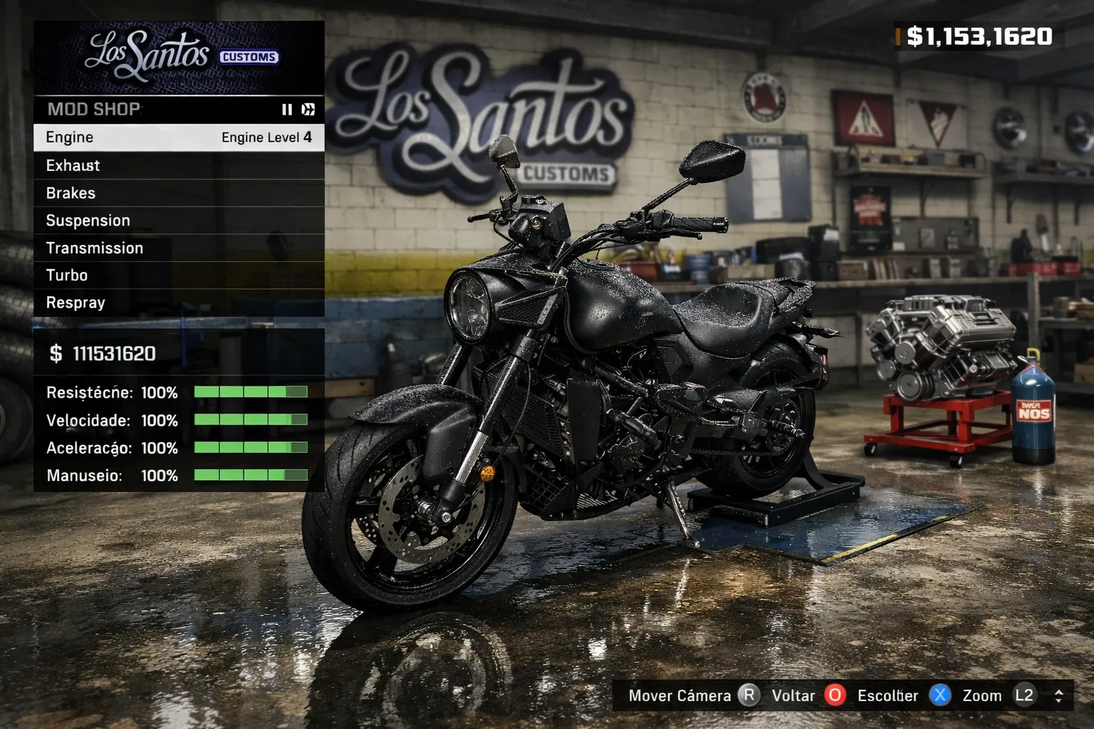 Imagem moto Zontes S350 estilo GTA5