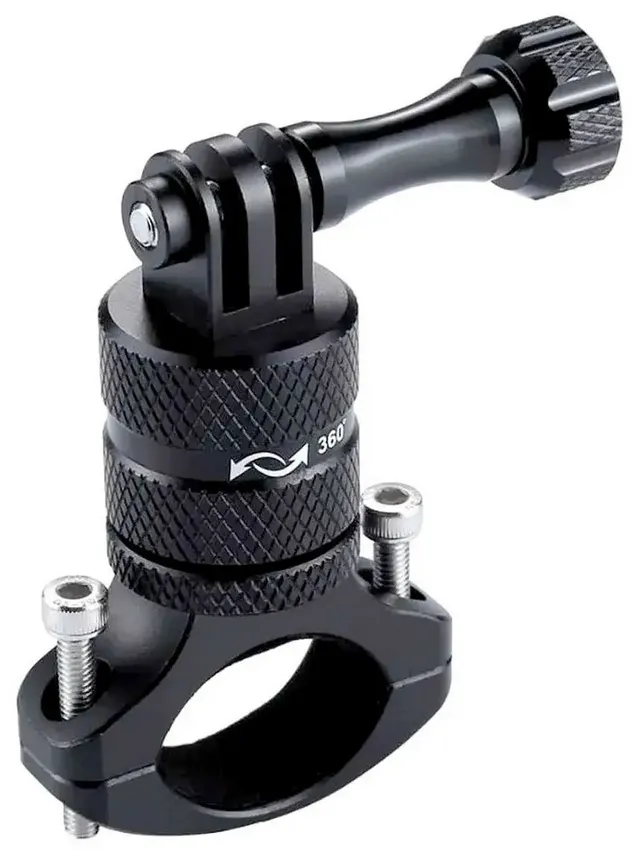 Suporte GoPro para guidão de moto instalado em uma Zontes S350